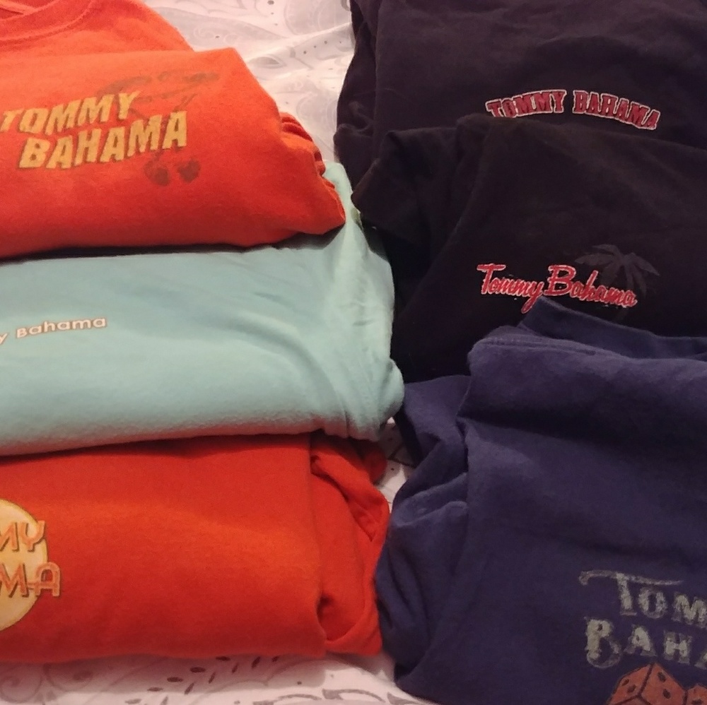 6 Size Large Tommy Bahama T Shirts